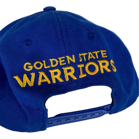 Golden State Warrior Blue Plastic Snap NBA Basketball Adjustable - Picture 3 of 7